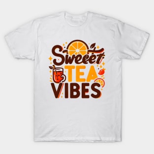 Funny sweet tea quote with a vintage look for women and girls iced tea lovers T-Shirt